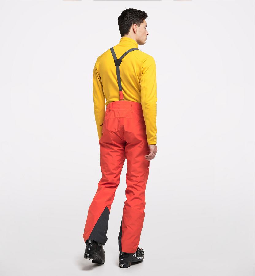 Haglöfs Mens Lumi Form Ski Pants Red New Zealand 67398AEFP